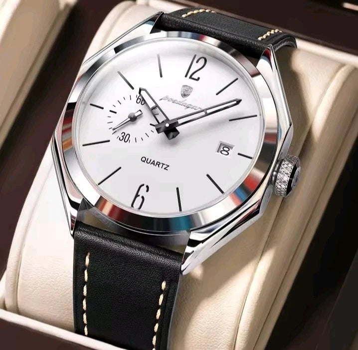 POEDAGAR Men's Quartz Analog Watch