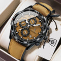 POEDAGAR Men's Quartz Waterproof Watch