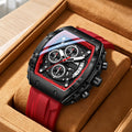 ONOLA6853 Men's Quartz Chronograph Watch Silicone Strap Sports Luxury Wristwatch